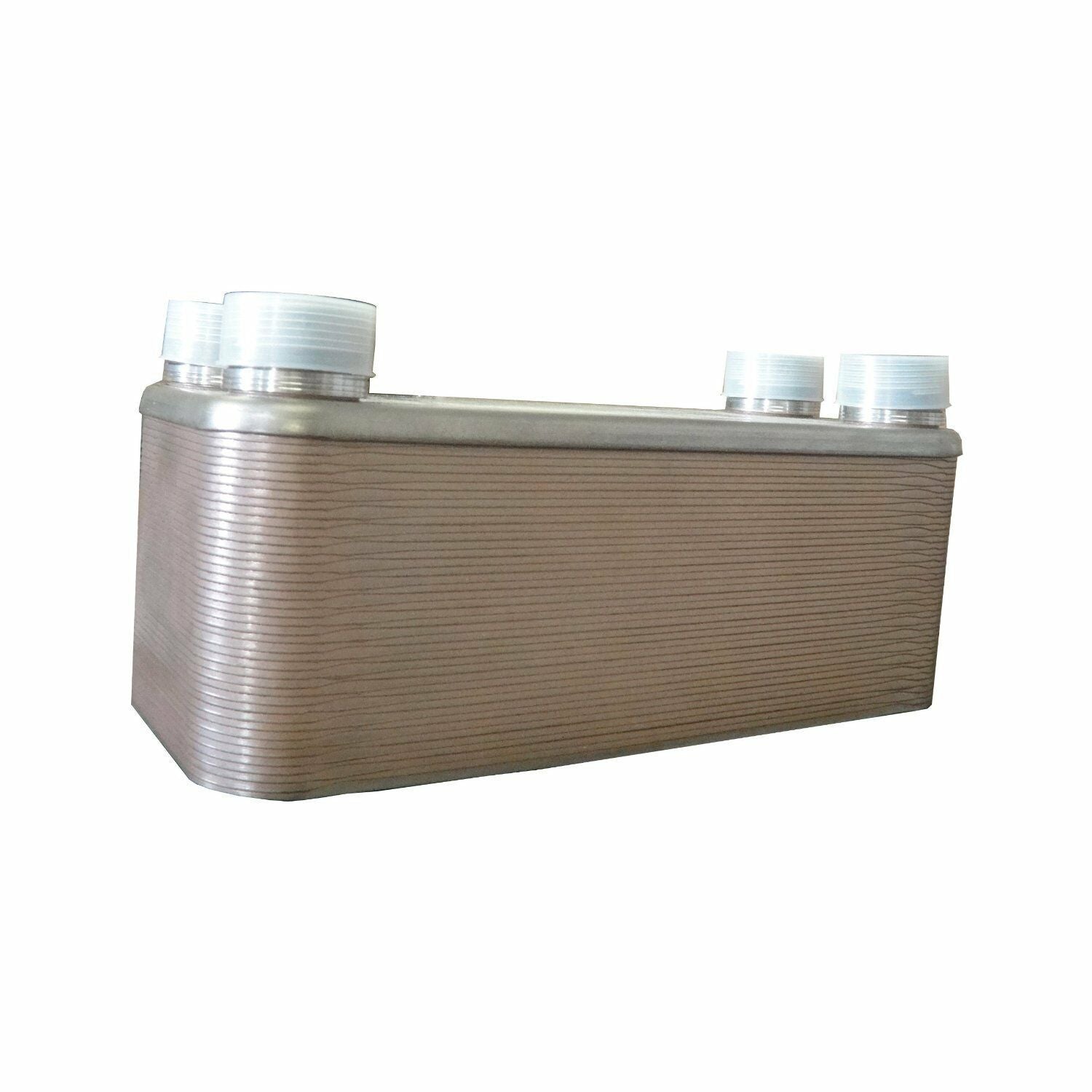 20~100 Plate Brazed Plate Heat Exchanger Water to Water 1" FPT Ports AISI 316L Stainless Steel (5x12"/8x24")