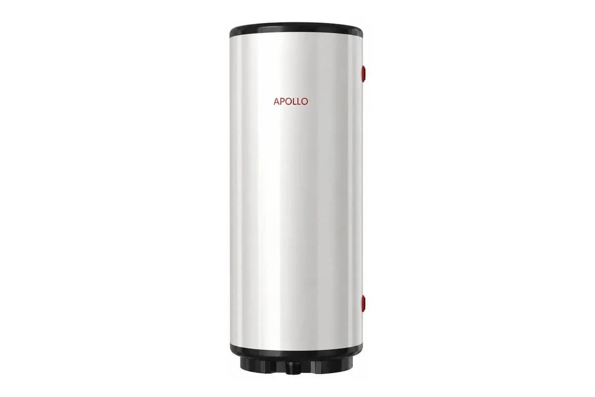 Apollo DHW120 Max combined buffer and indirect stainless steel water tank.