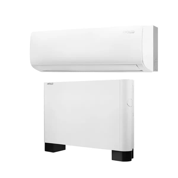 APOLLO Wall Mounted Fan Coil Unit above an APOLLO Floor Fan Coil Unit