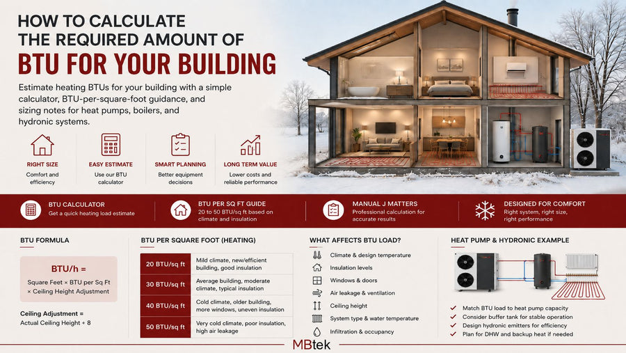 How to calculate the required amount of BTU for your building