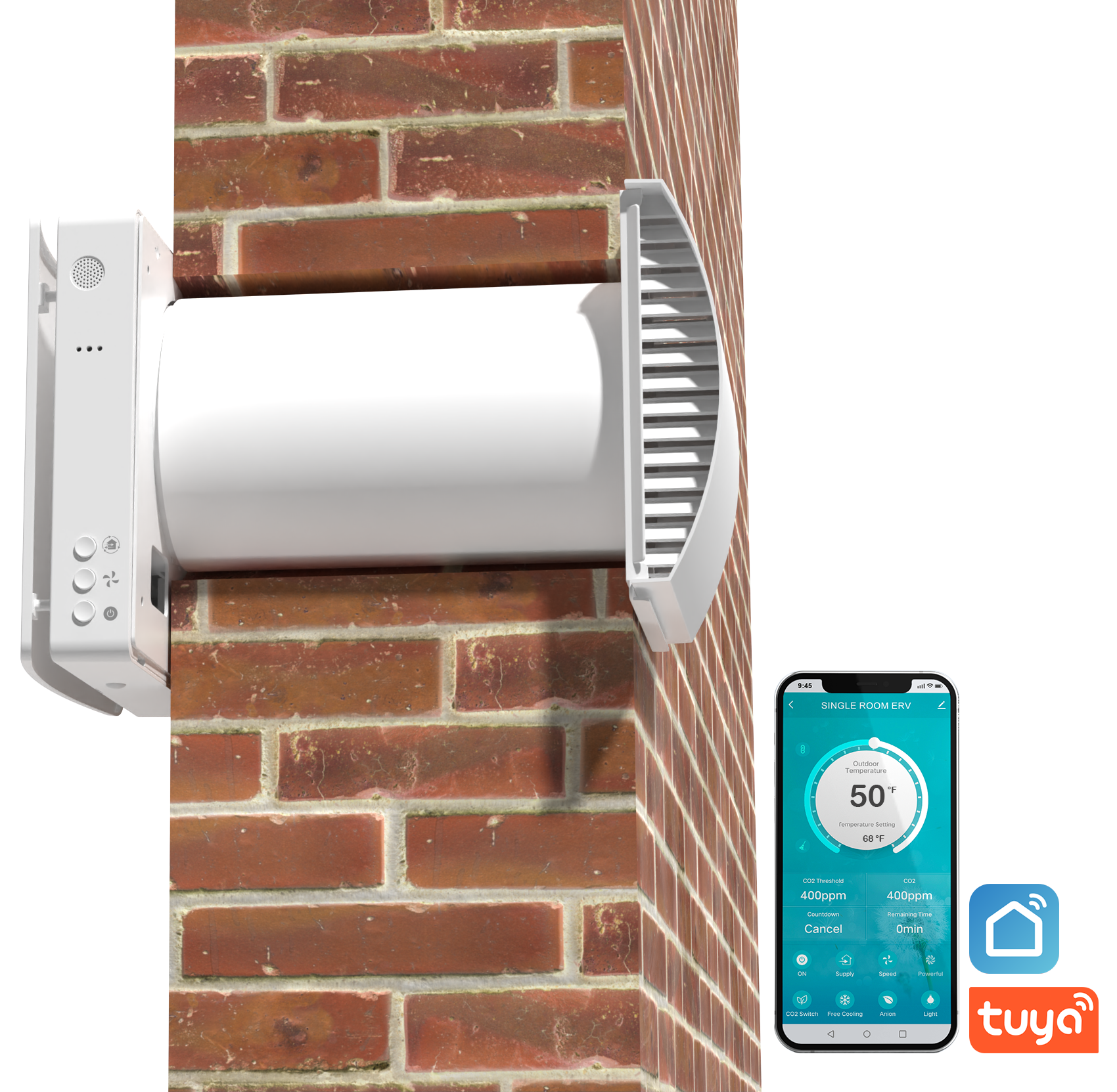 APOLLO Single Room Energy Recovery Ventilator (ERV)