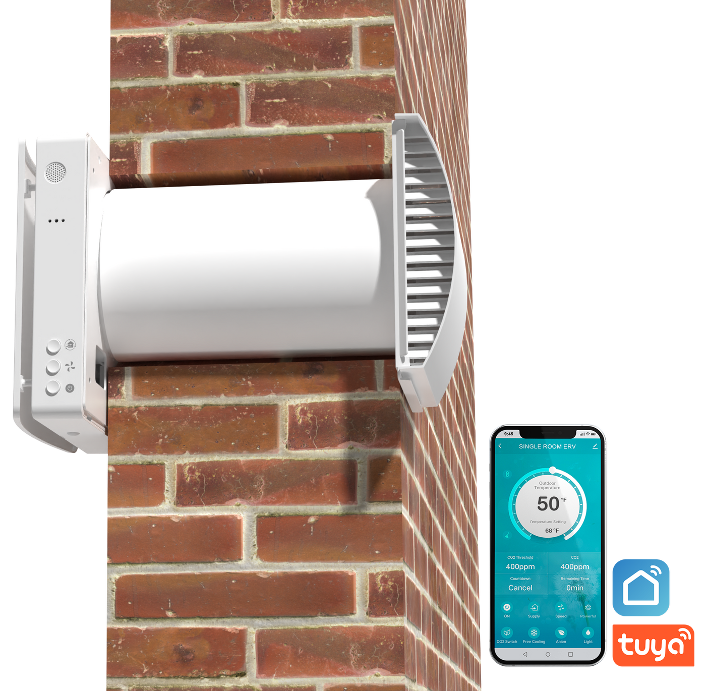 APOLLO Single Room Energy Recovery Ventilator ERV