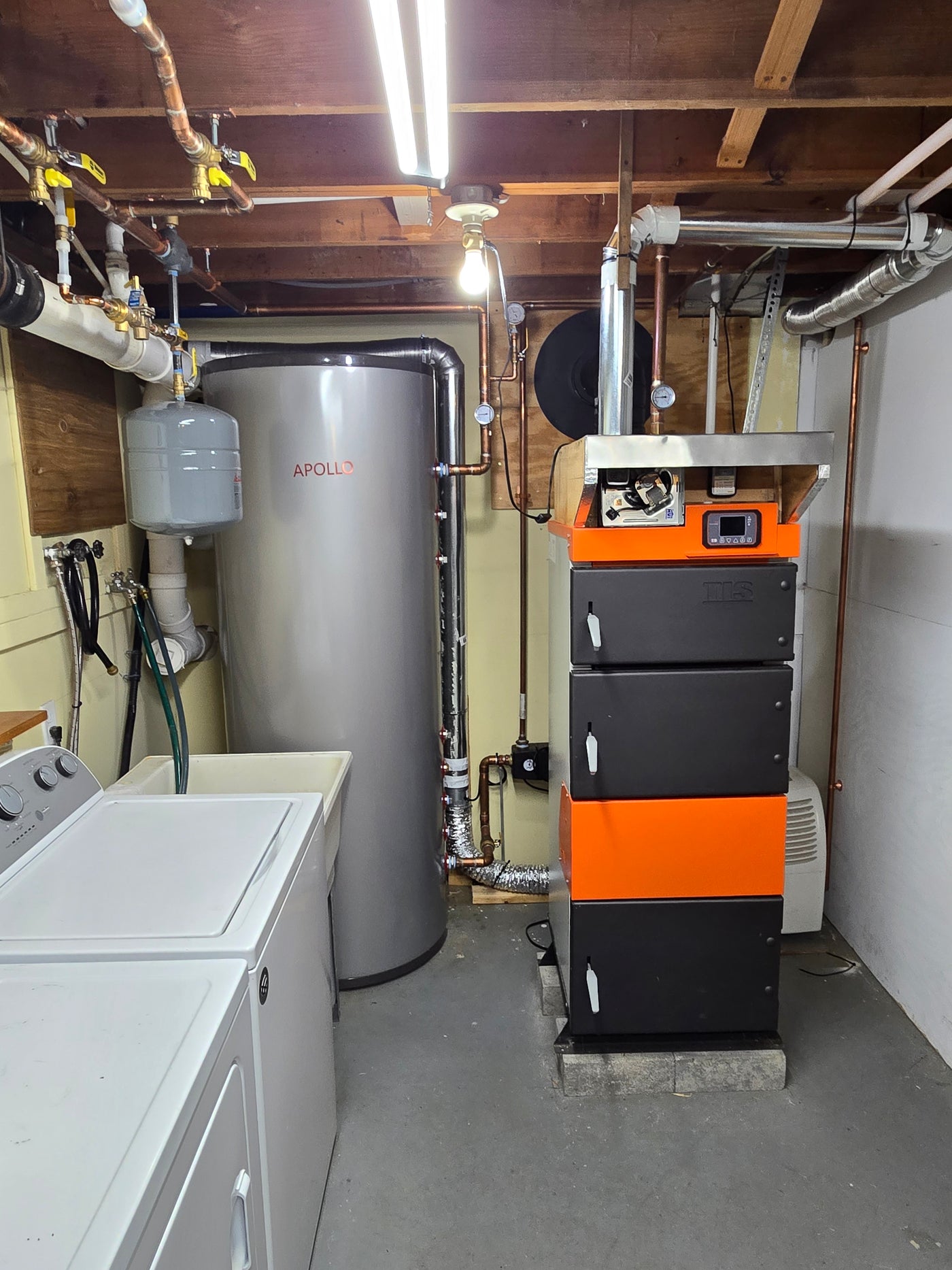 APOLLO DHW120 MAX - Stainless Combined Indirect Water Heater Tank