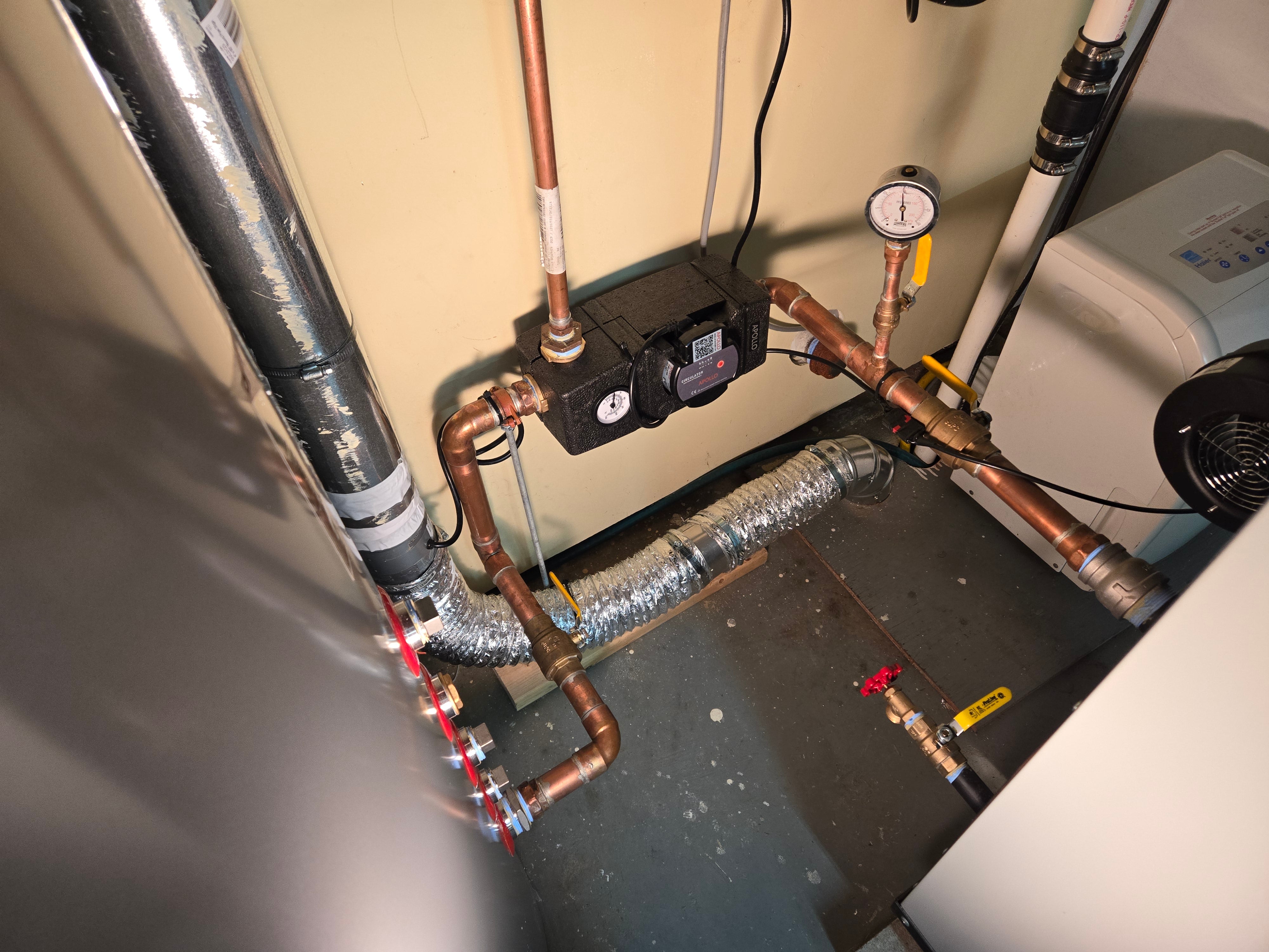 Boiler Station - All in one: protection valve, pump and thermometer