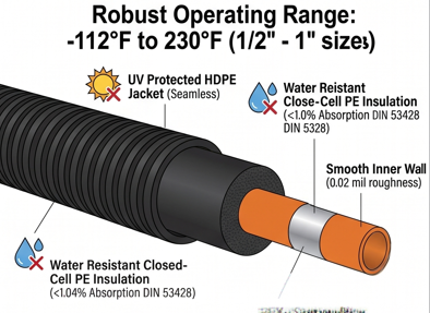 PEX-A Tubing with Oxygen Barrier
