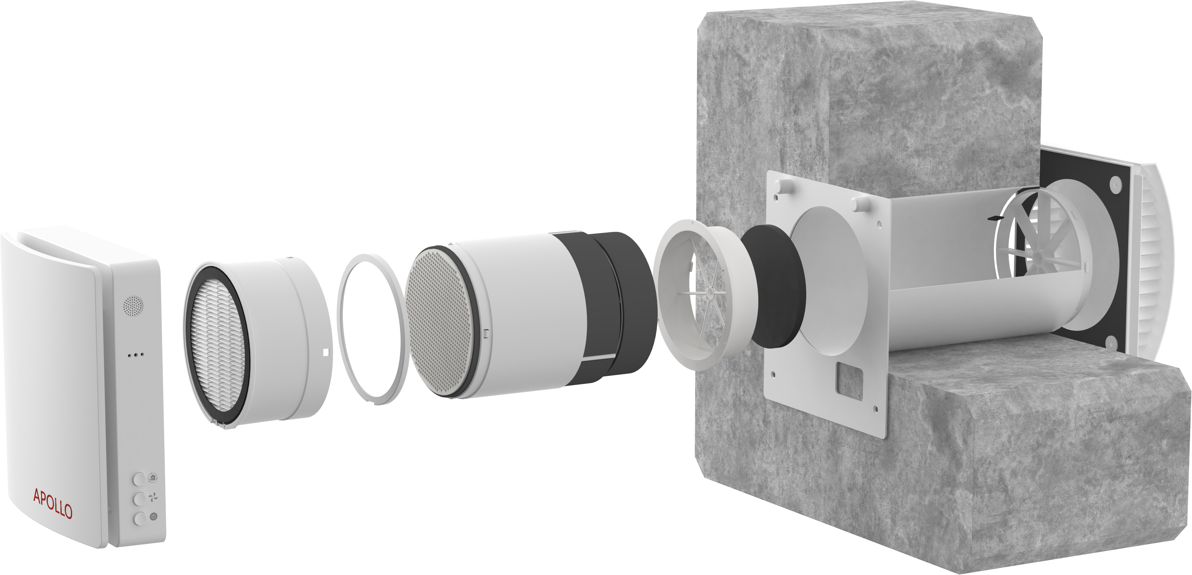 APOLLO Single Room Energy Recovery Ventilator (ERV)