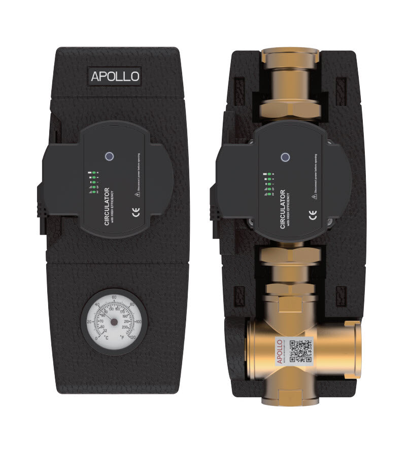 Boiler Station - All in one: protection valve, pump and thermometer