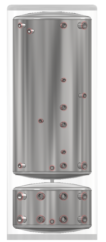 APOLLO DHW160 MAX - Stainless Combined Indirect Water Heater Tank