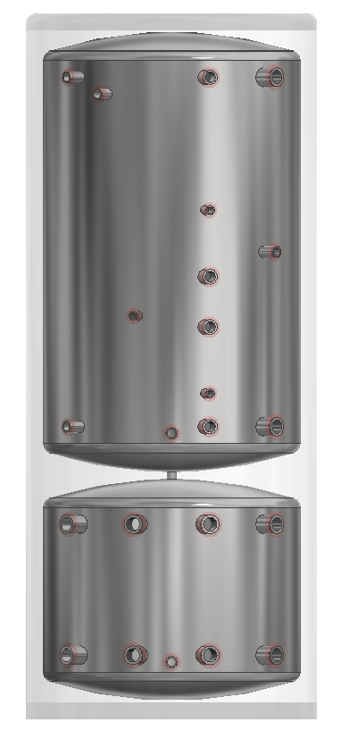 APOLLO DHW200 MAX Commercial - Stainless Combined Indirect Water Heater Tank