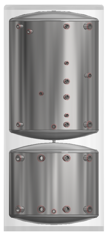 APOLLO DHW250 MAX - Stainless Combined Indirect Water Heater Tank (Copy)