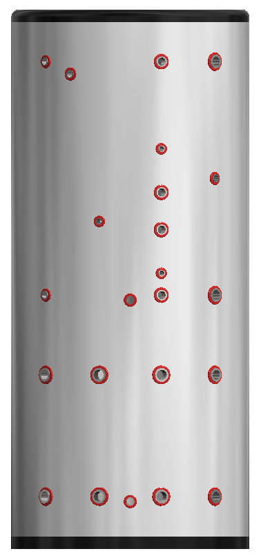 APOLLO DHW250 MAX - Stainless Combined Indirect Water Heater Tank (Copy)