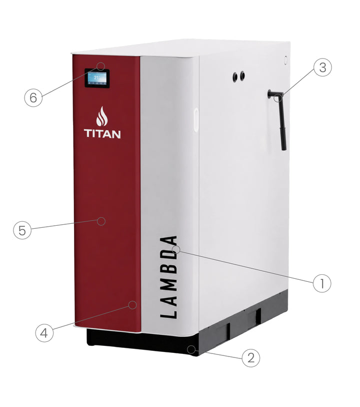 TITAN Lambda wood gasification boiler feature overview