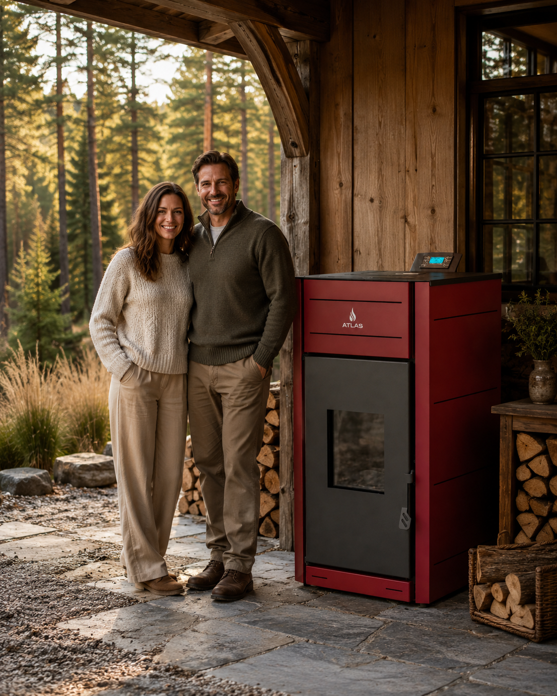 ATLAS Pellet Boiler 65-105K BTU