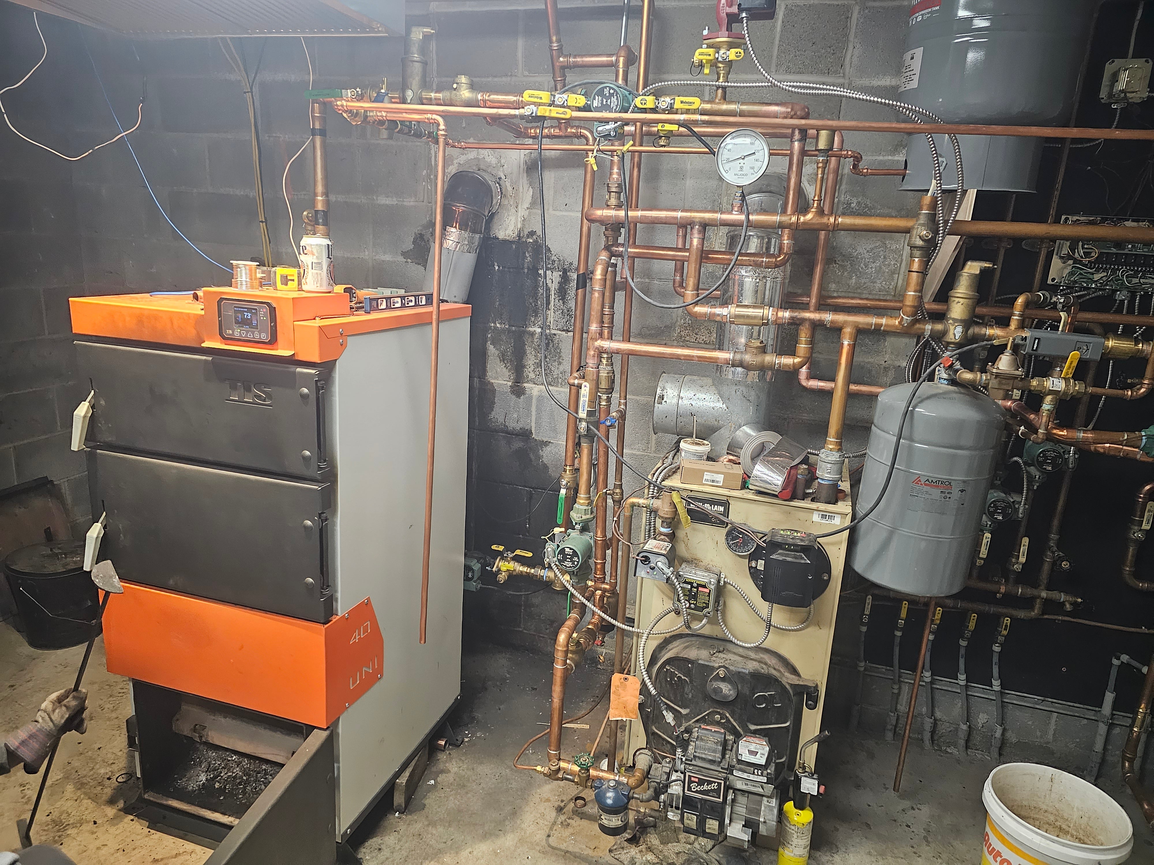 UNI 40 wood boiler, 130K BTU