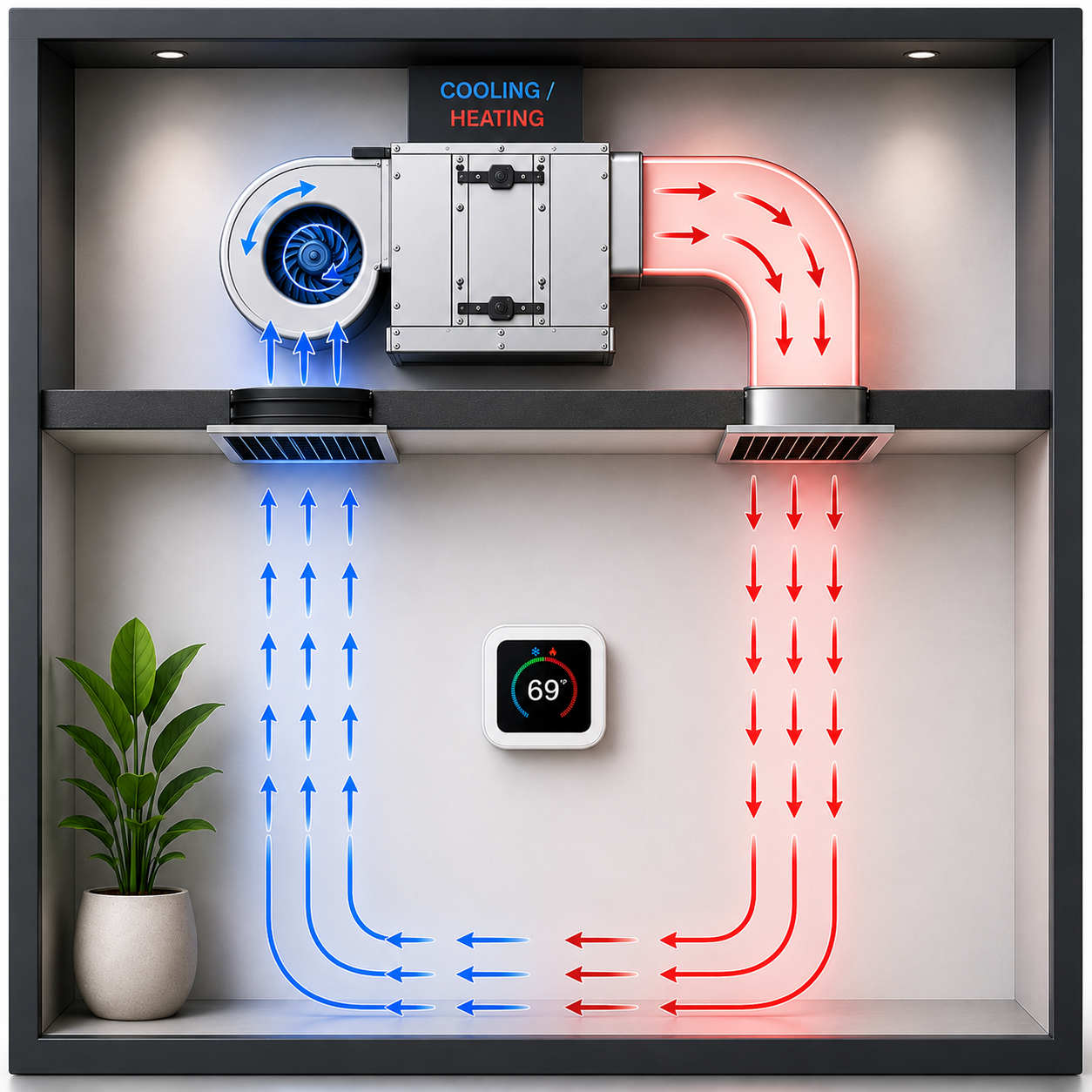 APOLLO Concealed Hydronic Fan Coil