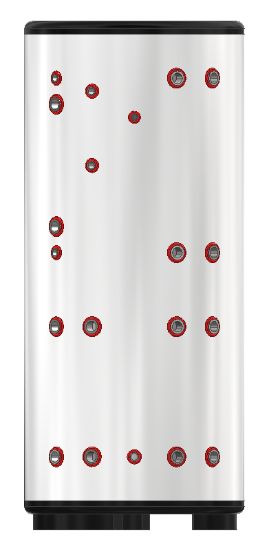 APOLLO DHW160 MAX Dual Stainless Combined Indirect Water Heater Tank