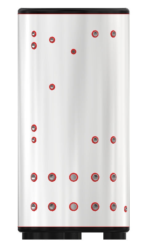 APOLLO DHW200 MAX Commercial - Stainless Combined Indirect Water Heater Tank