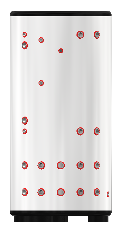 APOLLO DHW200 MAX Commercial - Stainless Combined Indirect Water Heater Tank