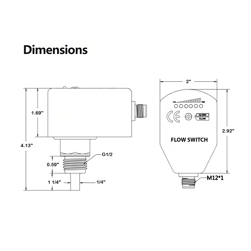 Industrial Flow Switch 1/2"