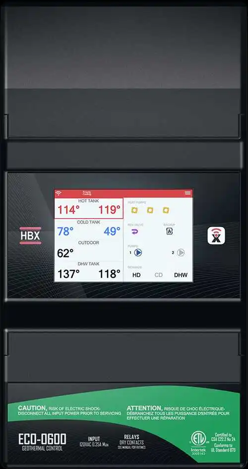 Advanced Heat Pump Controller - HBX ECO-0600