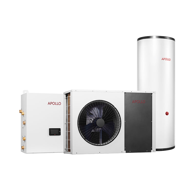 APOLLO Hydronic Heat Pump 42k btu ton Air to Water EVI