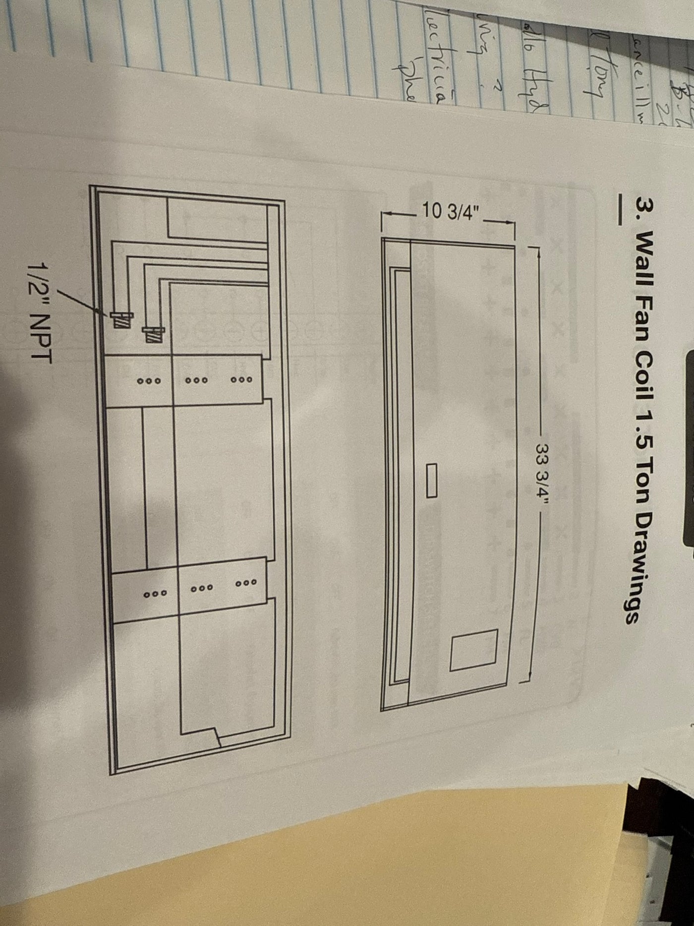 APOLLO Wall Fan Coil FCU / 1.5 Ton