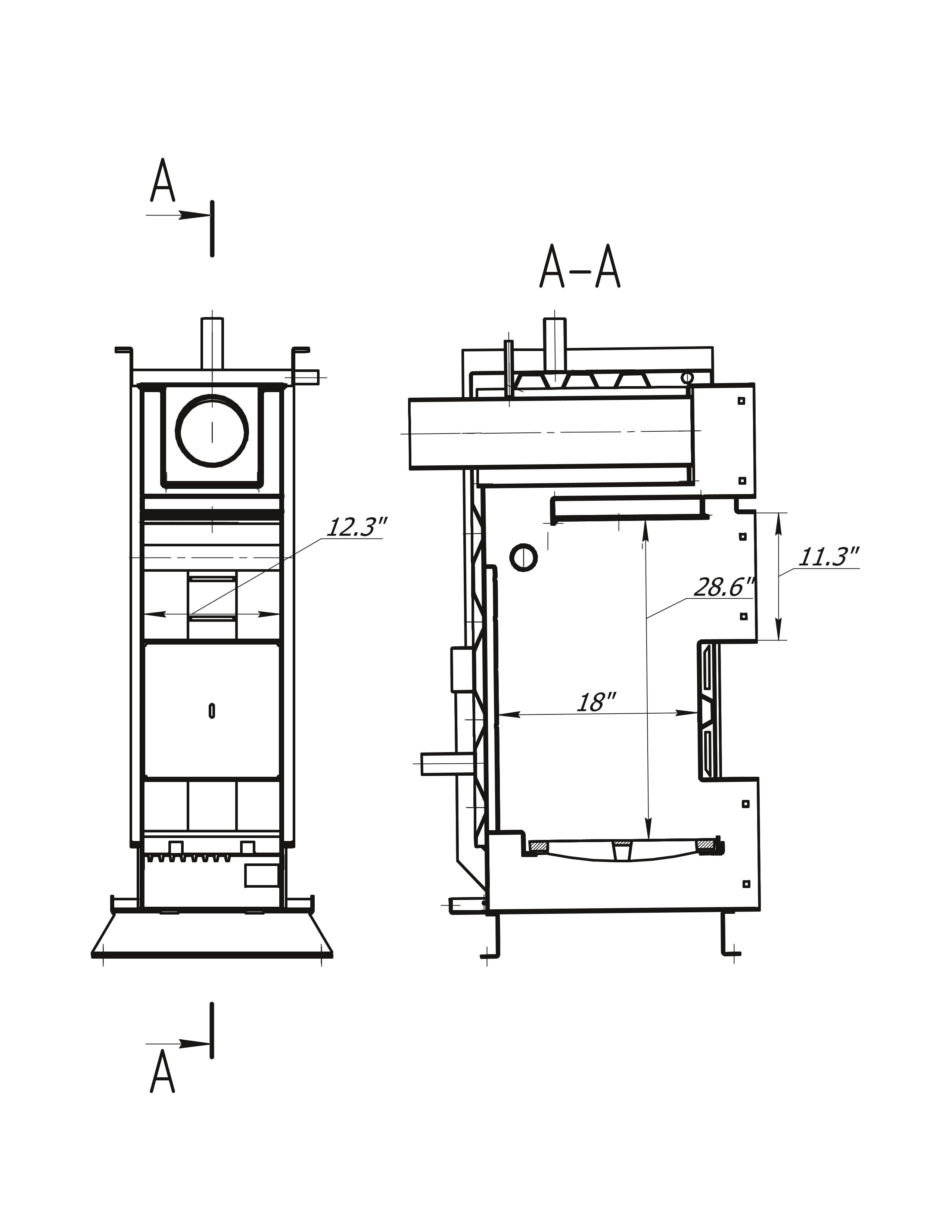 PRO 30 wood boiler, 105K BTU