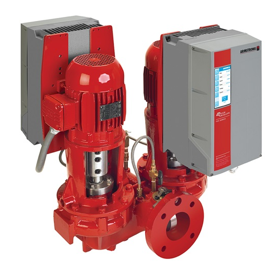 Pump High Efficiency 6" - Vertical In-Line, DUAL-ARM