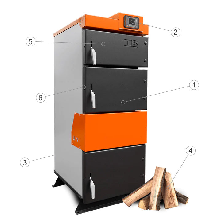 UNI wood boiler main features overview