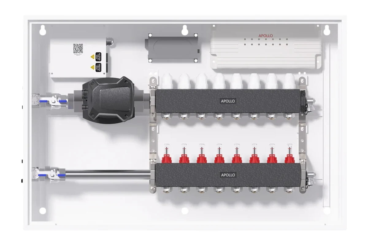 Apollo all-in-one radiant floor manifold station