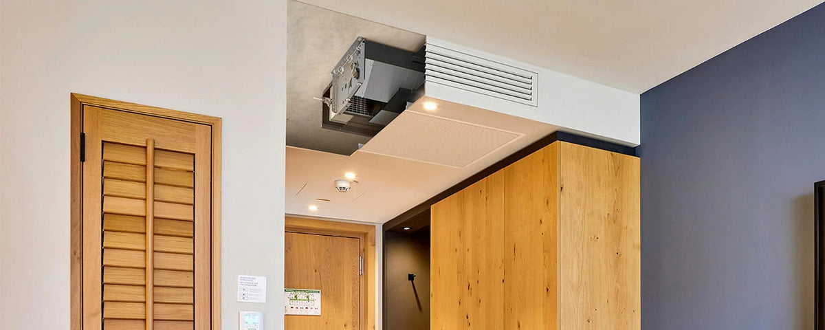 APOLLO concealed fan coil installation example