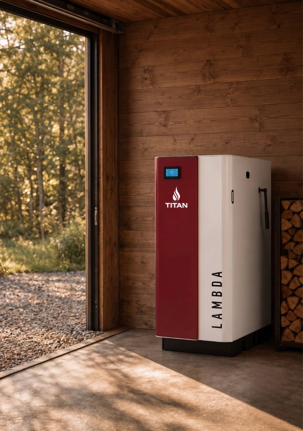 TITAN Lambda wood gasification boiler