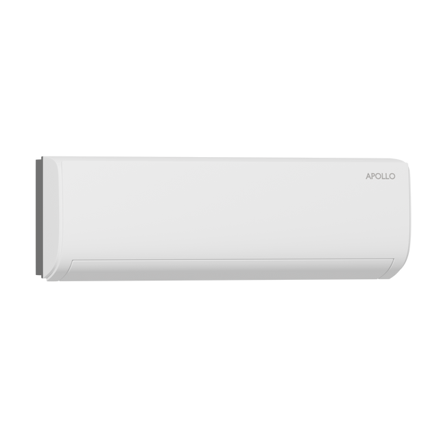 APOLLO wall fan coil for hydronic heating and cooling with an air-to-water heat pump.