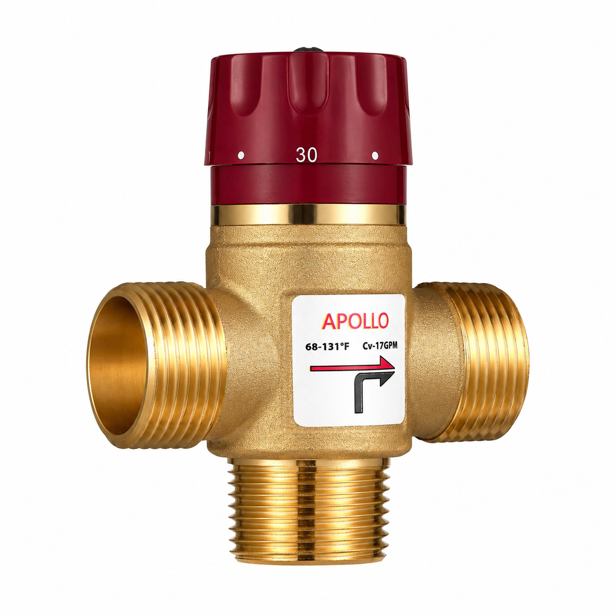 Apollo radiant mixing valve installed