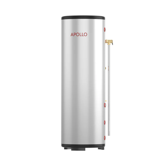 APOLLO domestic hot water tank for air-to-water hydronic heat pump systems.