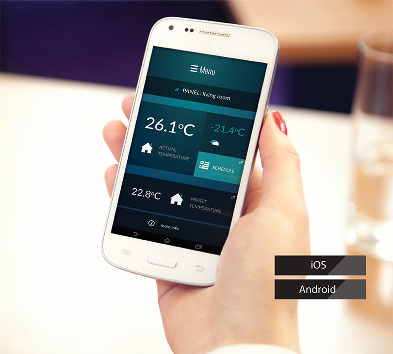 ecoNET300 mobile app — Android remote monitoring interface