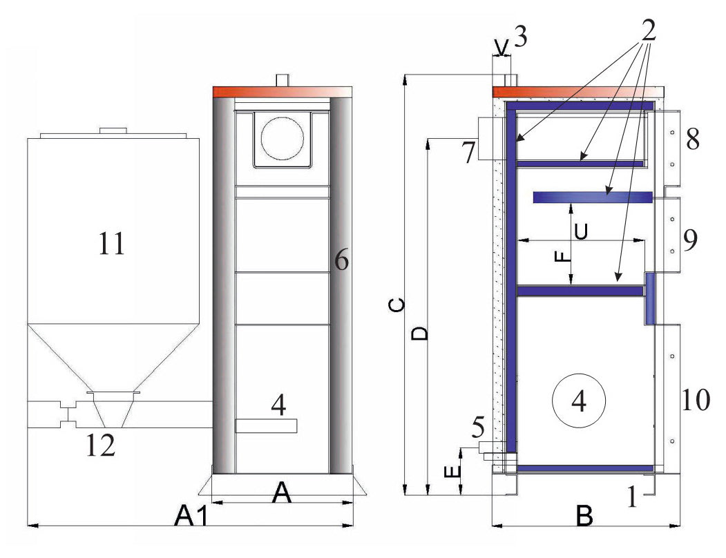 EKO DUO 55 hybrid boiler, 200K BTU